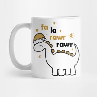 Fa la rawr rawr Christmas Dino Mug